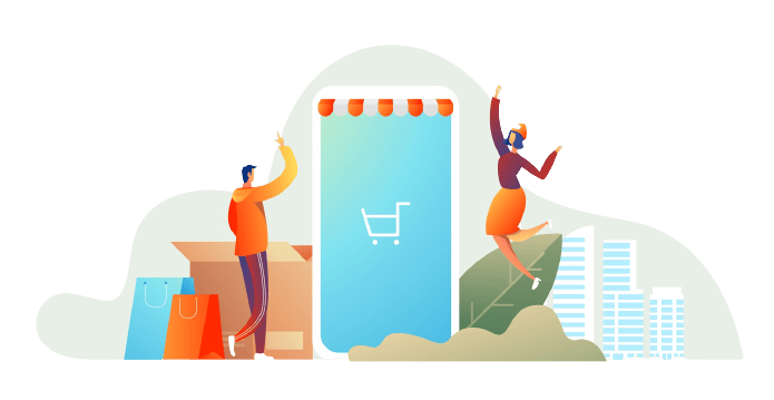 طراحی سایت فروشگاهی 14 20230827002336 fpdl.in happy family couple with shopping man with grocery basket woman with packages 1258 17983 full removebg preview 1